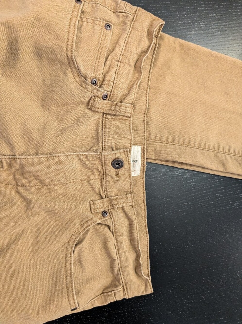 Men's Tan Jeans - Classic Straight Fit - Picture 8 of 10